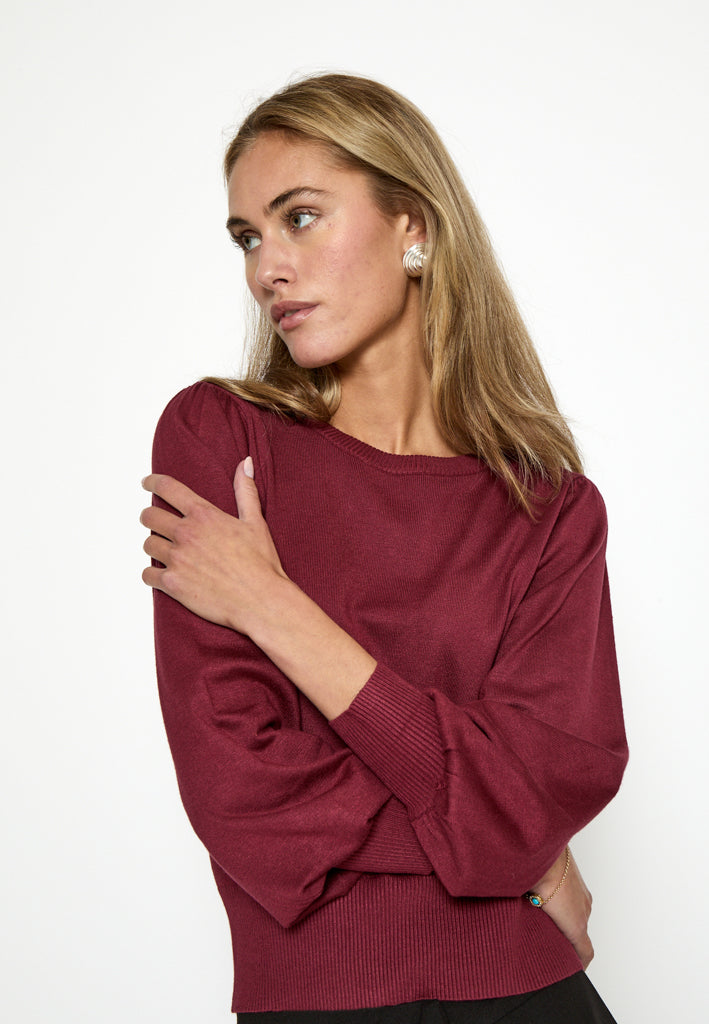 Minus Liva Long Sleeve Pullover Pullover 4072 Cordovan