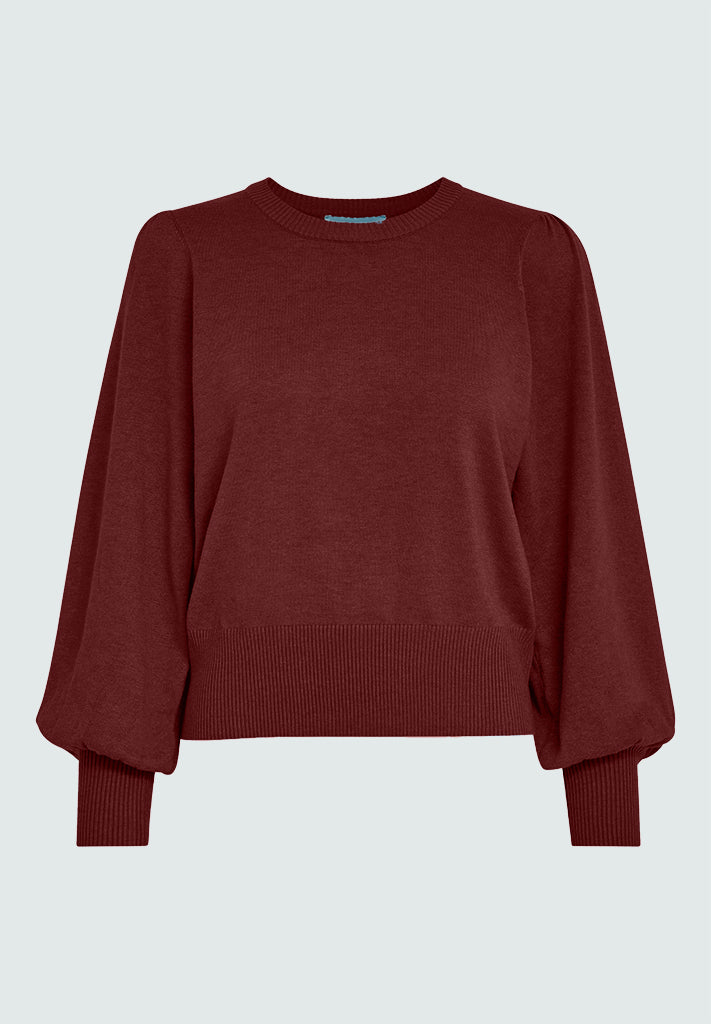 Minus Liva Long Sleeve Pullover Pullover 4072 Cordovan