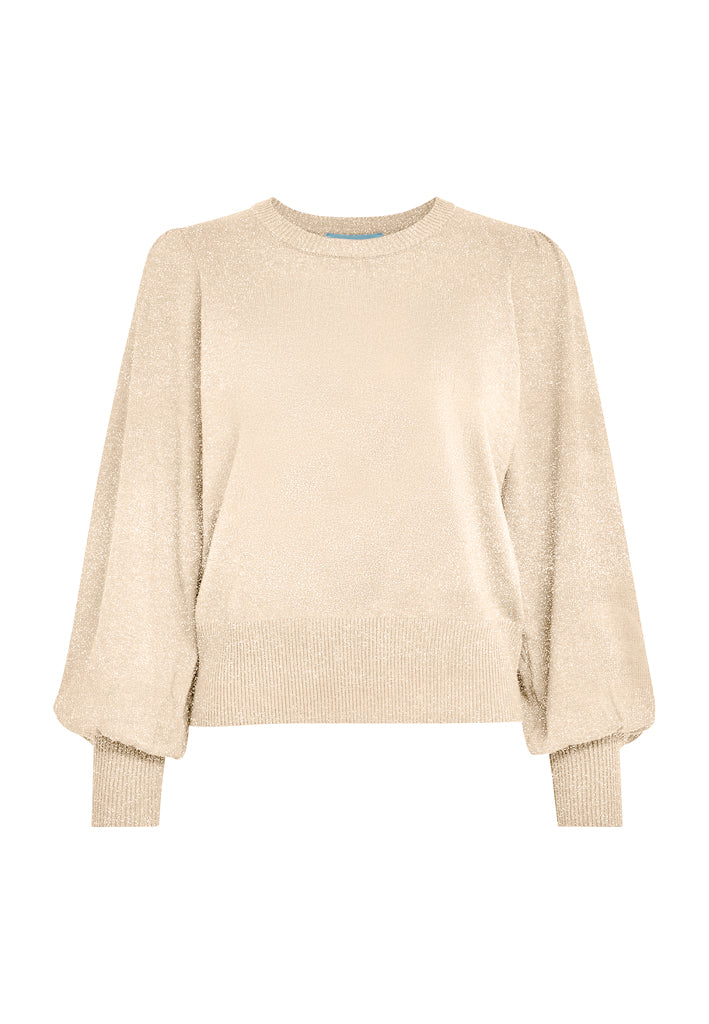 Minus Liva Long Sleeve Pullover Pullover 348MET Medal gold Metallic