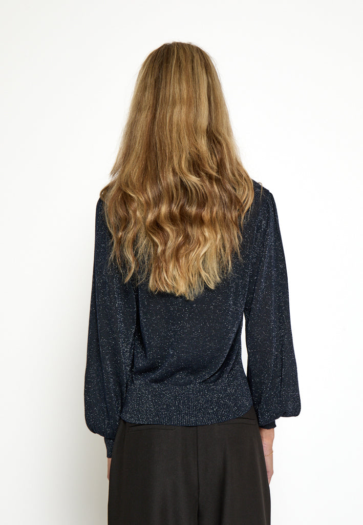 Minus Liva Long Sleeve Pullover Pullover 5270MET Black iris Metal.