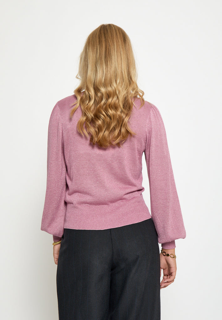 Minus Liva Long Sleeve Pullover Pullover 7032Met Mauve Orchid Metal.