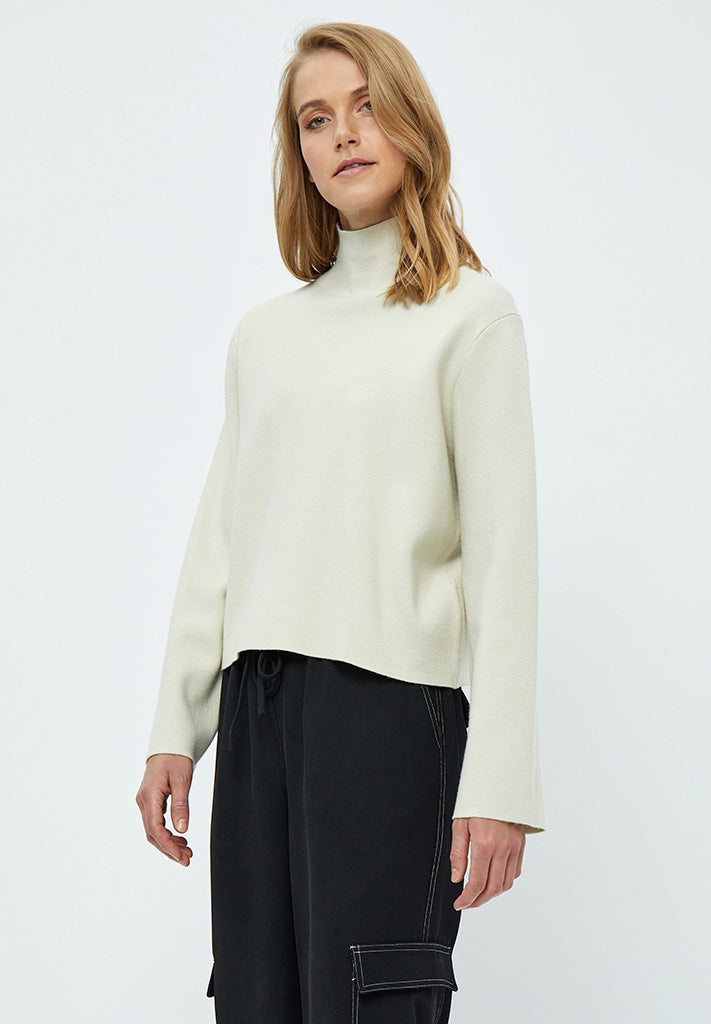 Minus Lupi High Neck Knit Pullover Pullover 0175 Light Birch