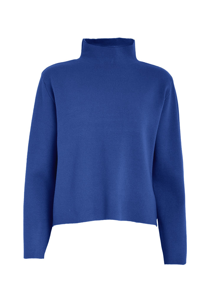 Minus Lupi High Neck Knit Pullover Pullover 1244 Lapis Blue