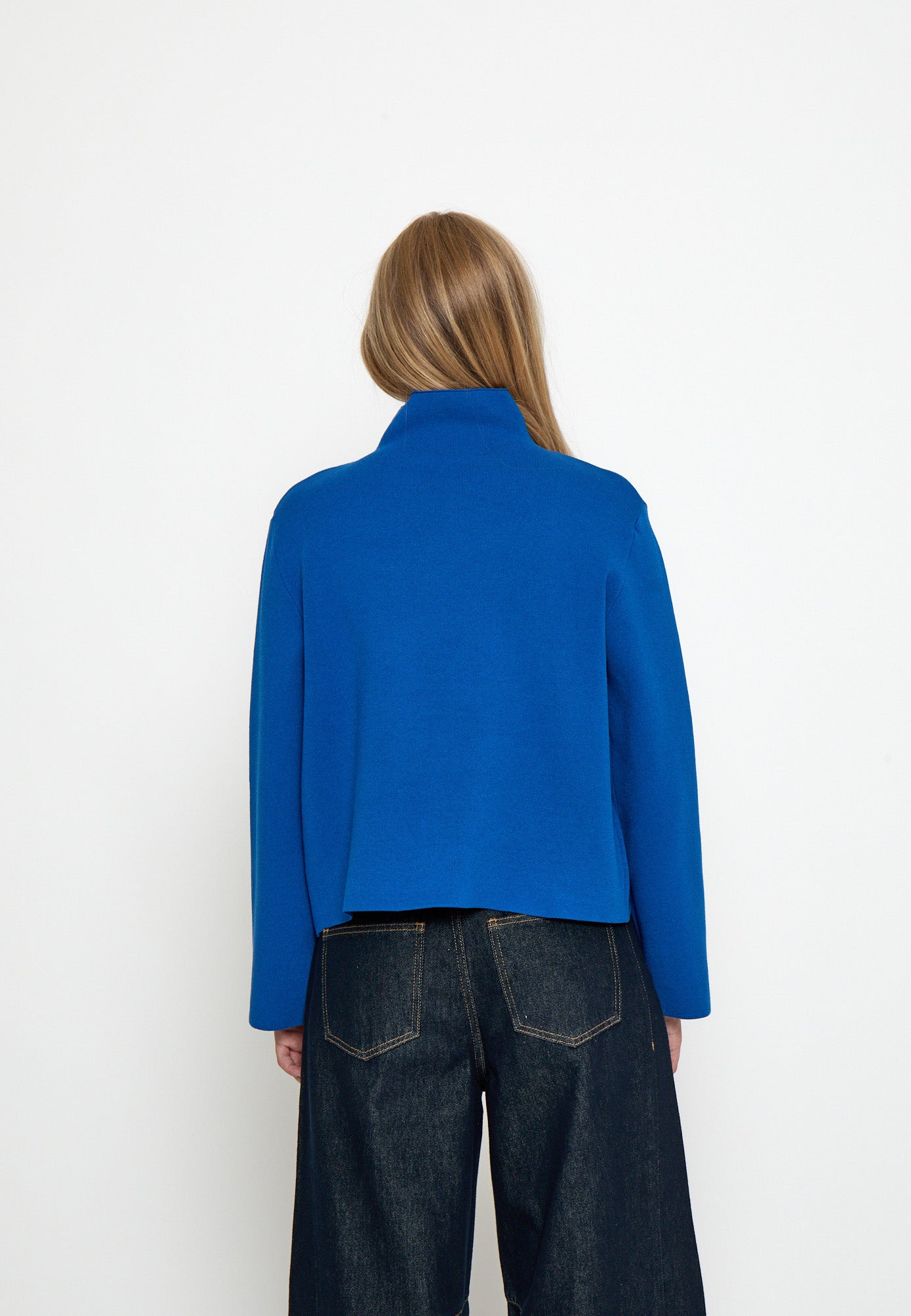 Minus Lupi High Neck Knit Pullover Pullover 1244 Lapis Blue