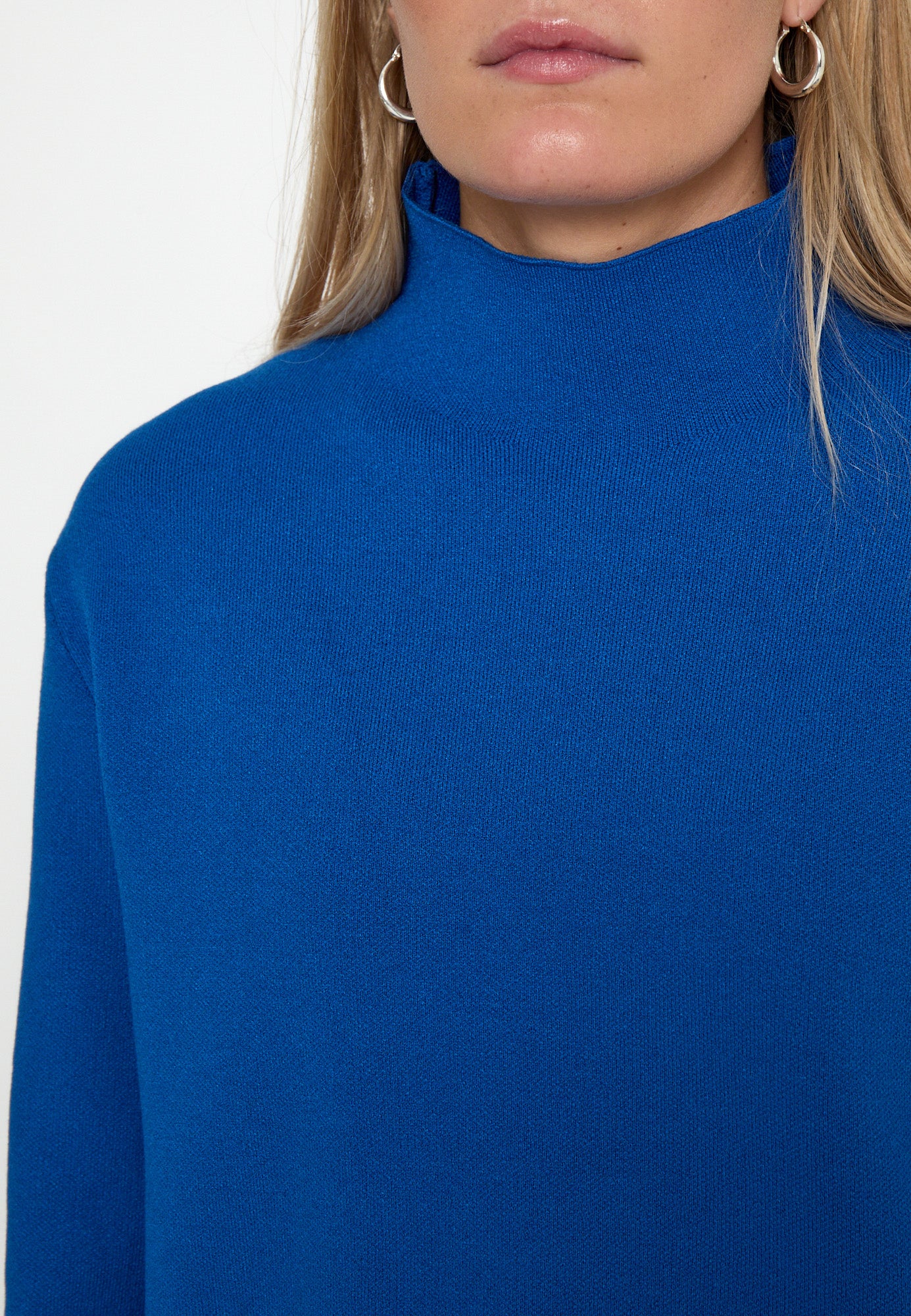 Minus Lupi High Neck Knit Pullover Pullover 1244 Lapis Blue