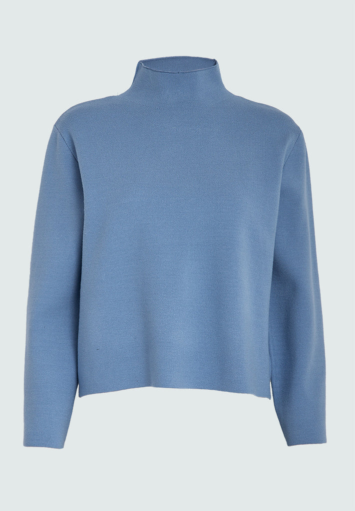 Minus Lupi High Neck Knit Pullover Pullover 1905 Bright Cobalt Blue