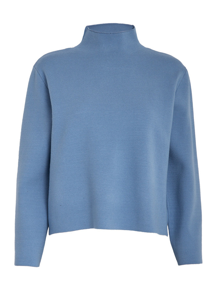 Minus Lupi High Neck Knit Pullover Pullover 1905 Bright Cobalt Blue