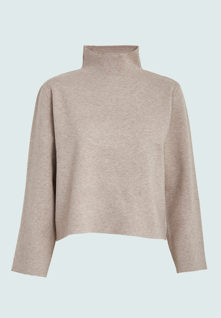 Minus Lupi High Neck Knit Pullover Pullover 331M String Melange