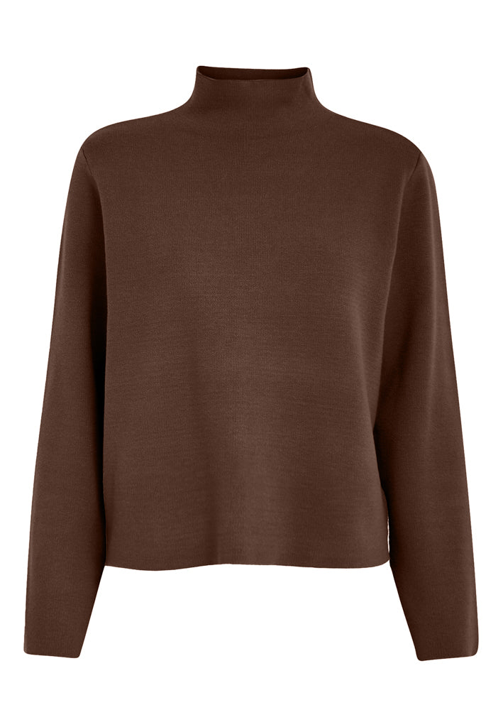 Minus Lupi High Neck Knit Pullover Pullover 3681 Tiramisu