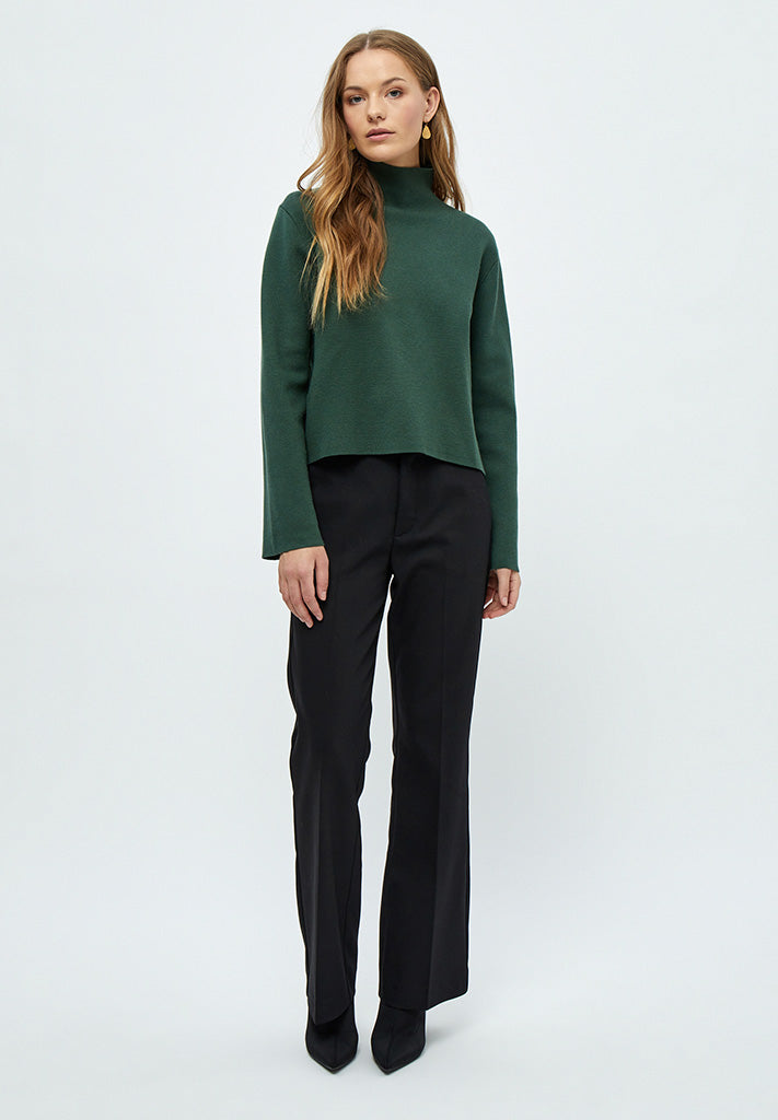 Minus Lupi High Neck Knit Pullover Pullover 4112 Jungle Green