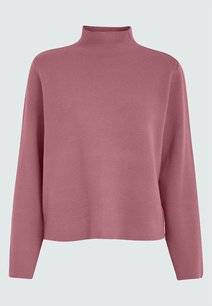 Minus Lupi High Neck Knit Pullover Pullover 4402 Nostalgia Rose