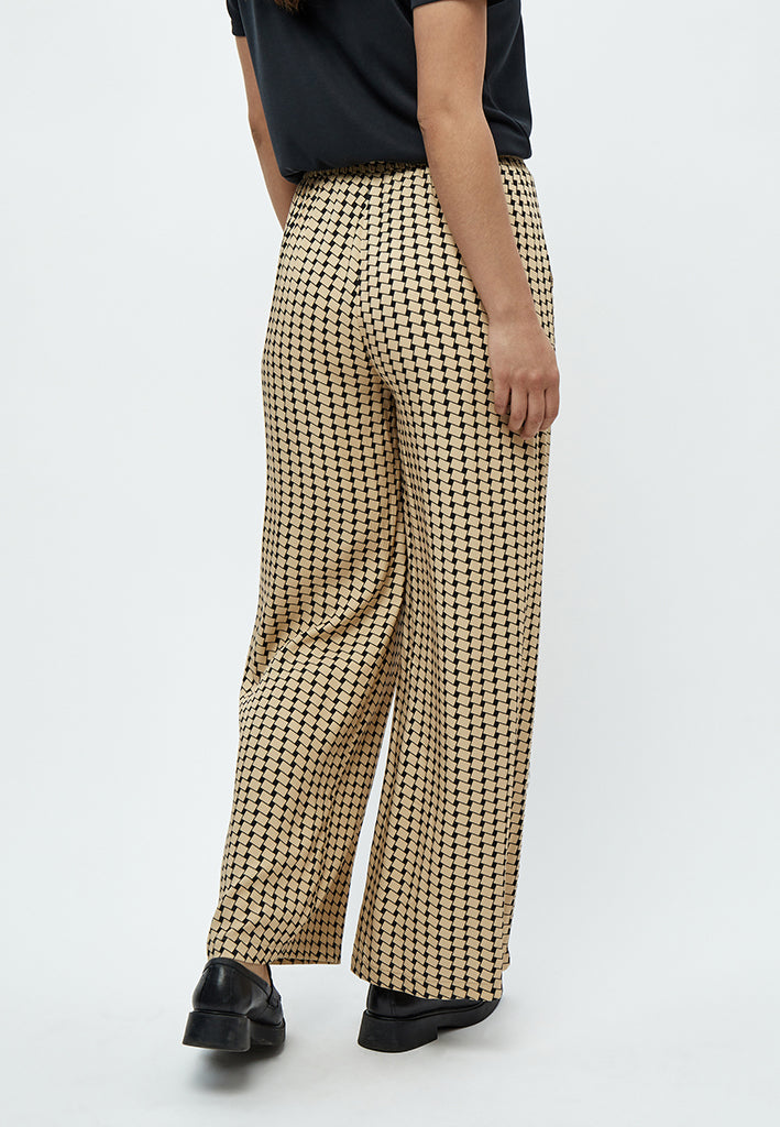 Peppercorn Lykke Wide Leg Pants Pant 0273P Warm Sand Print