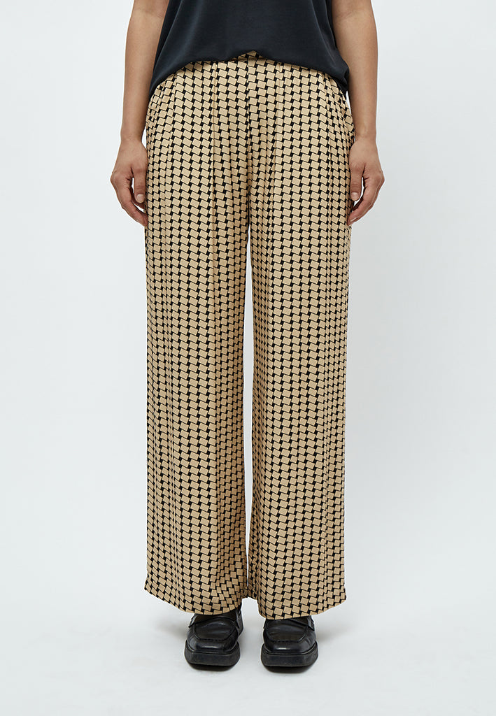 Peppercorn Lykke Wide Leg Pants Pant 0273P Warm Sand Print