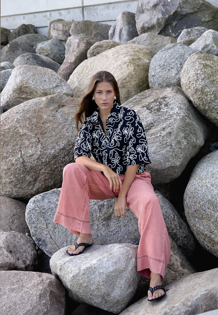 Minus MSAgnes Mid Waist Pant Pant 4652 Desert Coral