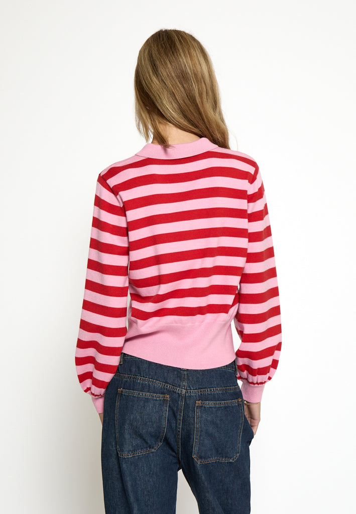 Minus MSAliana Knit Pullover Pullover 4088S Red/Pink Stripe
