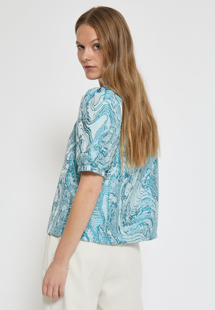 Minus MSAlika Blouse Blouse 2061 LAKE BLUE