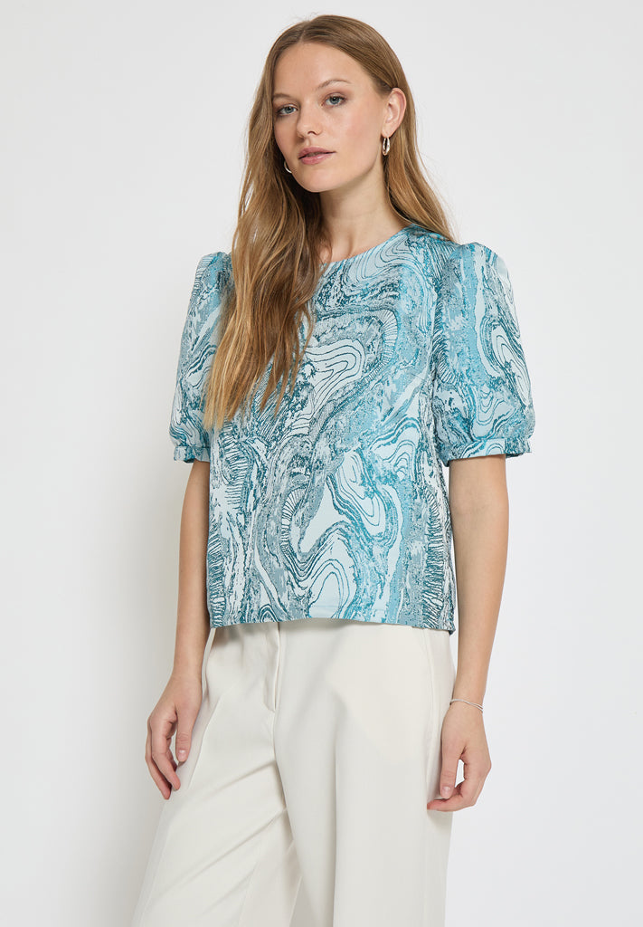 Minus MSAlika Blouse Blouse 2061 LAKE BLUE
