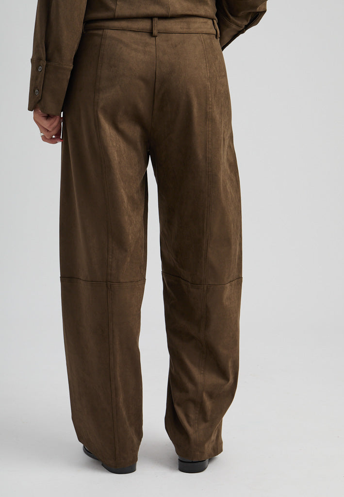 Minus MSAlva Mid Waist Pant Pant 5168 Beech Green