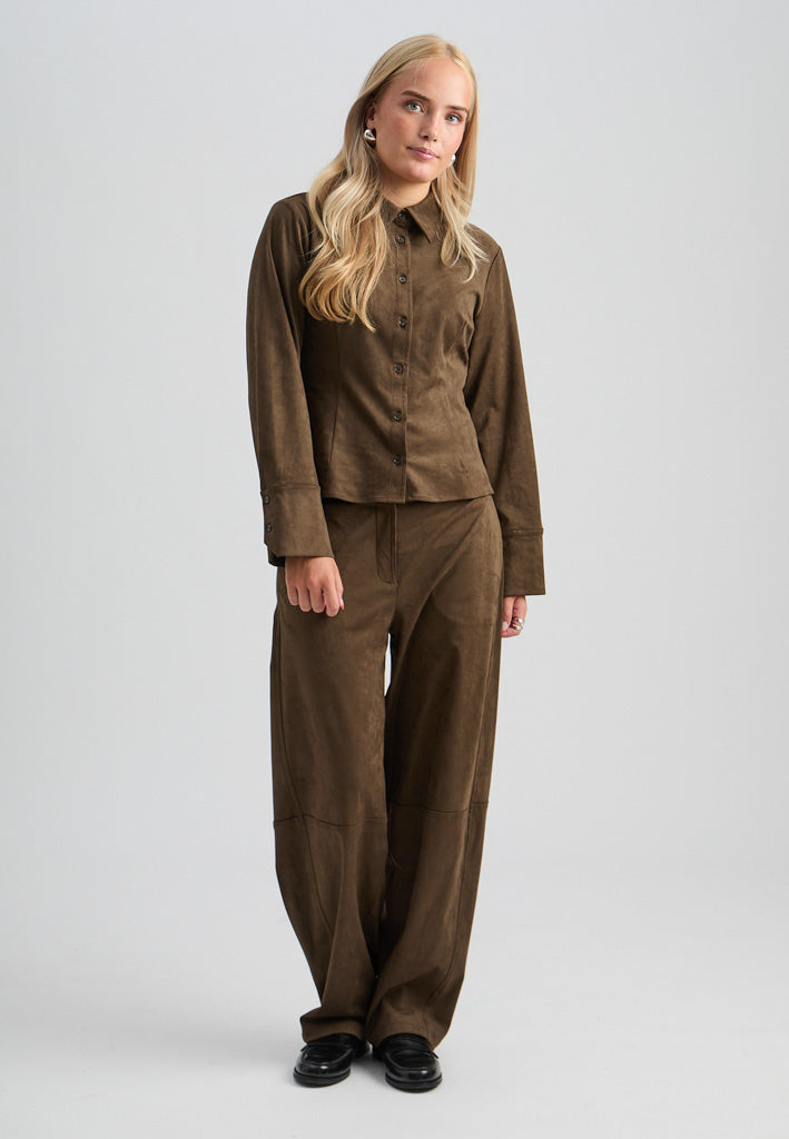Minus MSAlva Mid Waist Pant Pant 5168 Beech Green