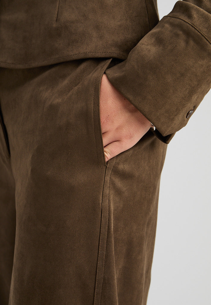 Minus MSAlva Mid Waist Pant Pant 5168 Beech Green