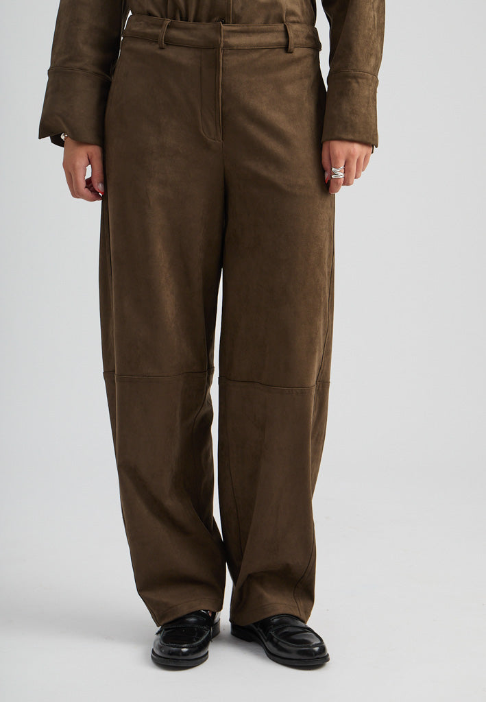 Minus MSAlva Mid Waist Pant Pant 5168 Beech Green