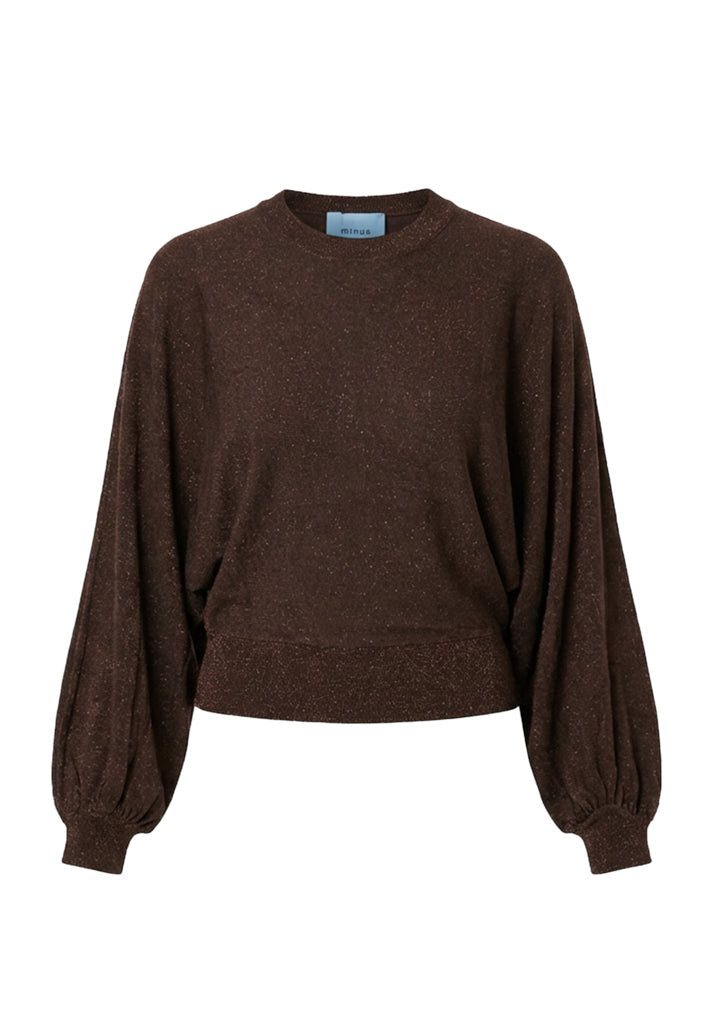 Minus MSAnastasia Knit Pullover Pullover 5618MET Bracken Brown Metallic
