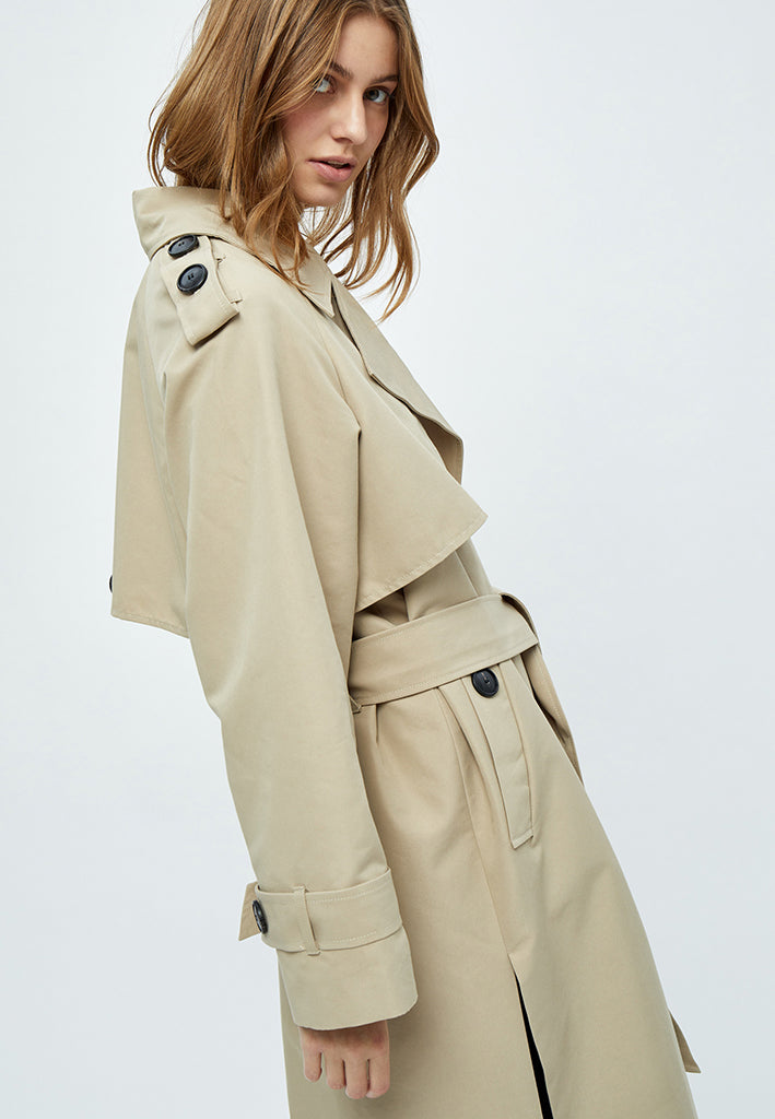 Minus MSAndrea Trenchcoat Coat 2105 Feather Gray