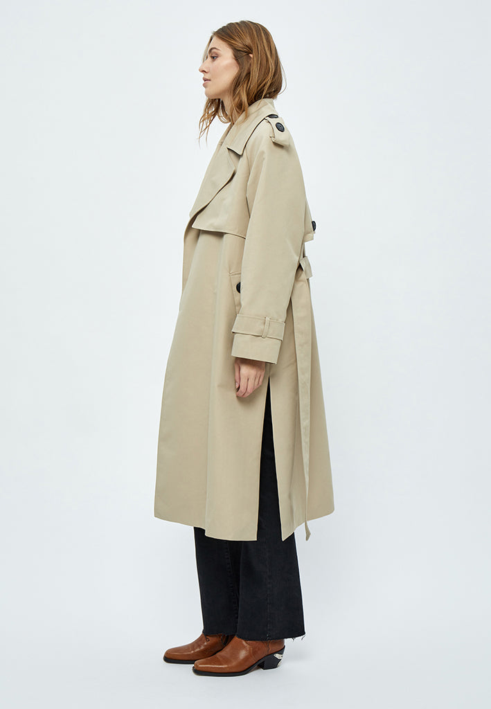 Minus MSAndrea Trenchcoat Coat 2105 Feather Gray