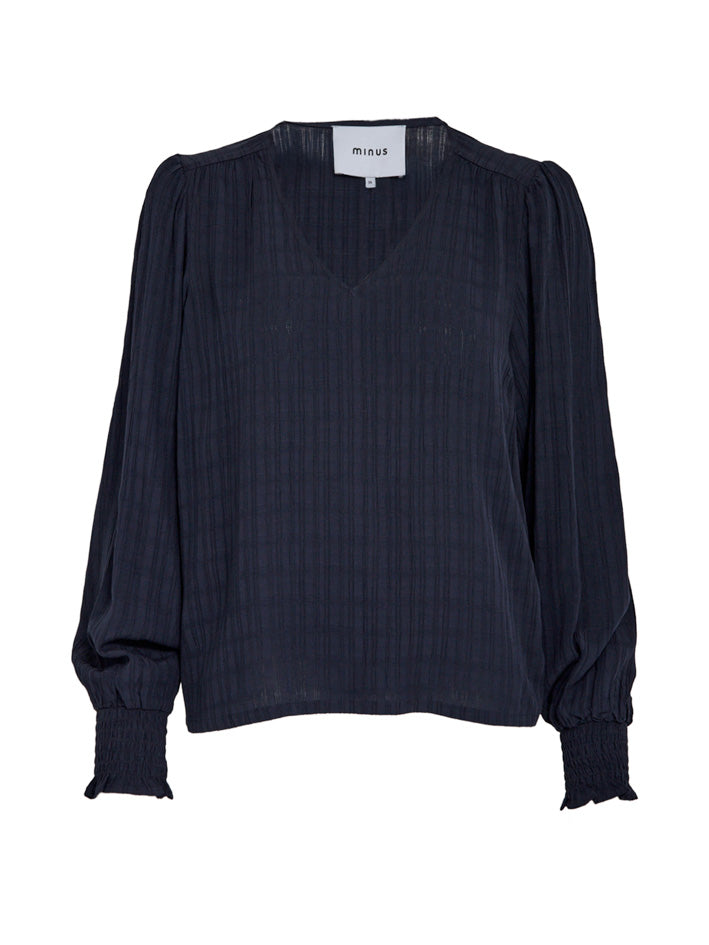 Minus MSAnine V-Neck Blouse Blouse 2994 Sky Captain
