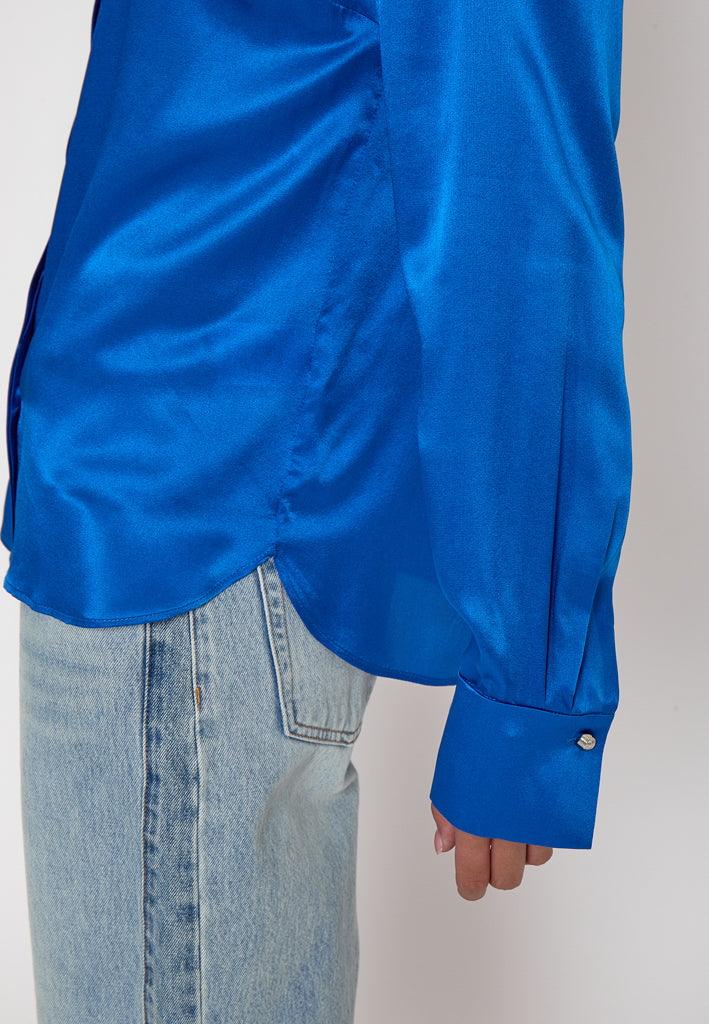 Minus MSAnnie Silk Shirt Shirt 1537 DAPHNE BLUE