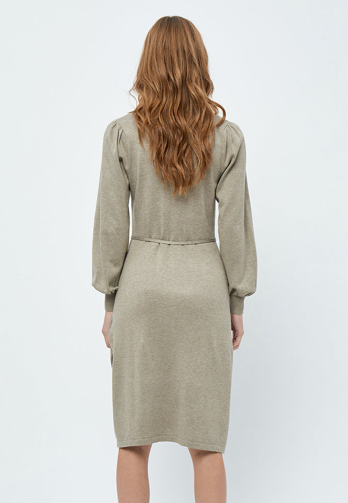 Minus MSAstrid Knit Midi Dress Dress 399 Wood Smoke Melange