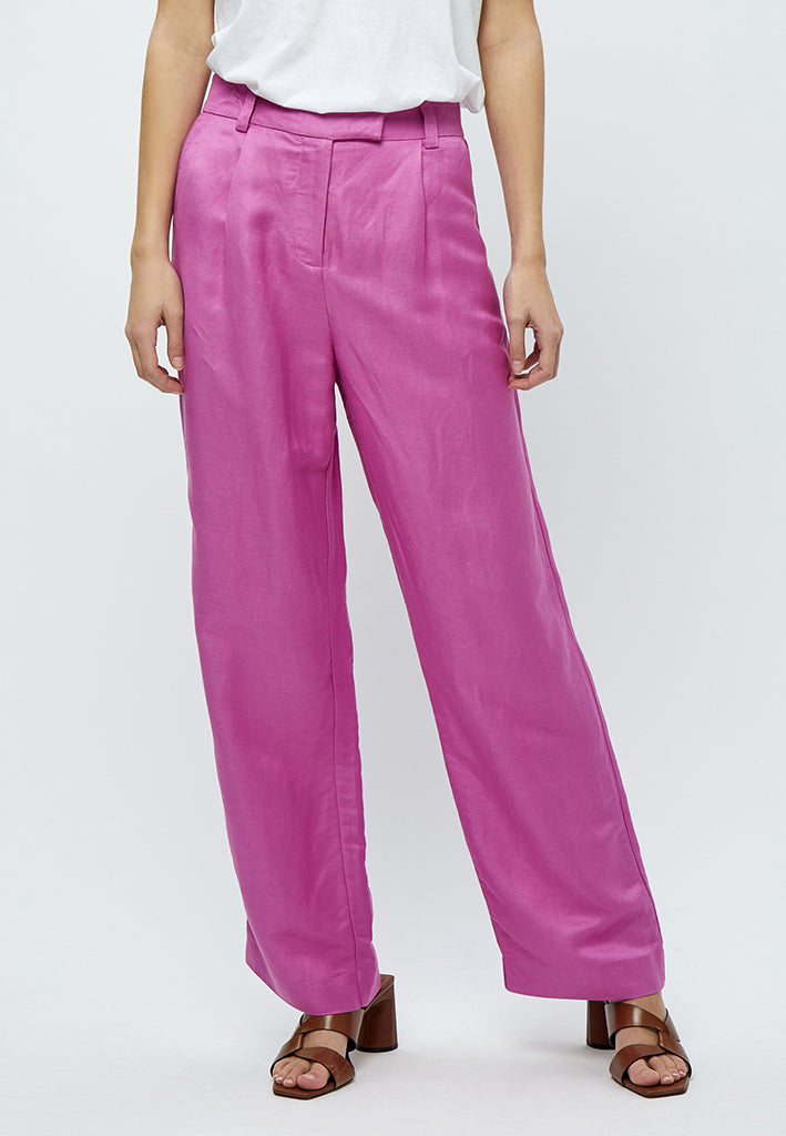 Minus MSAuguste HW Linen Pants Pant 7211 Super Pink