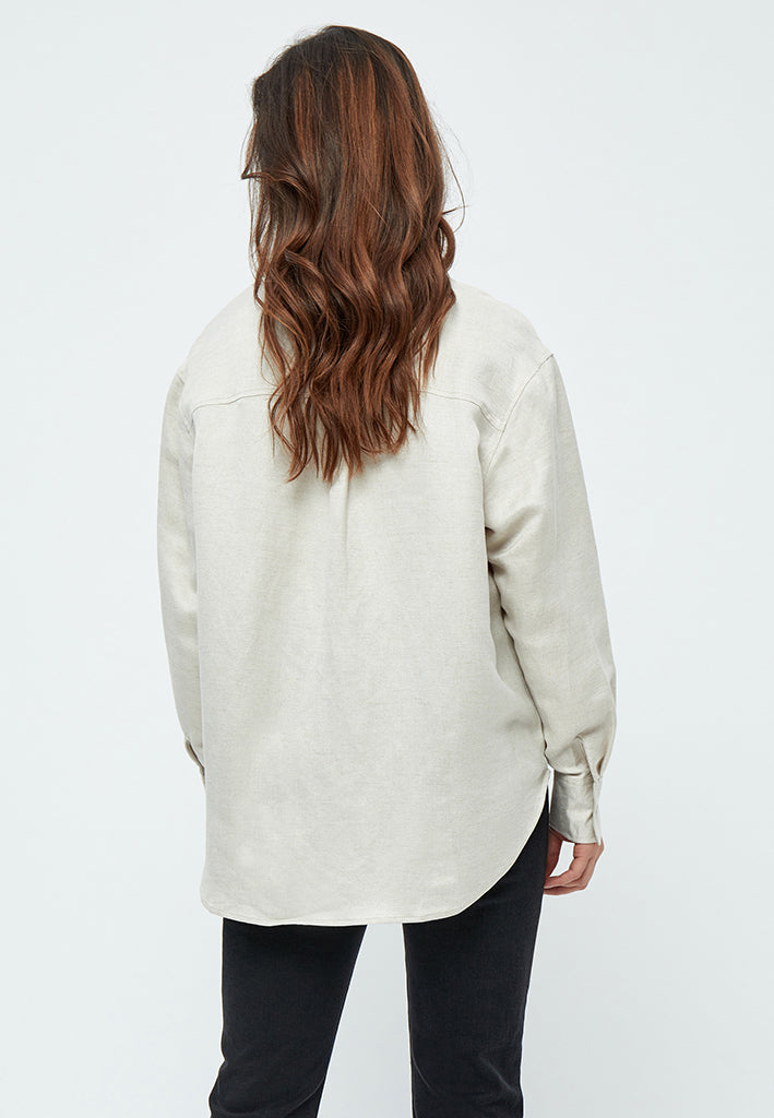 Minus MSAuguste Linen Shirt Shirt 353M Nomad Sand Melange