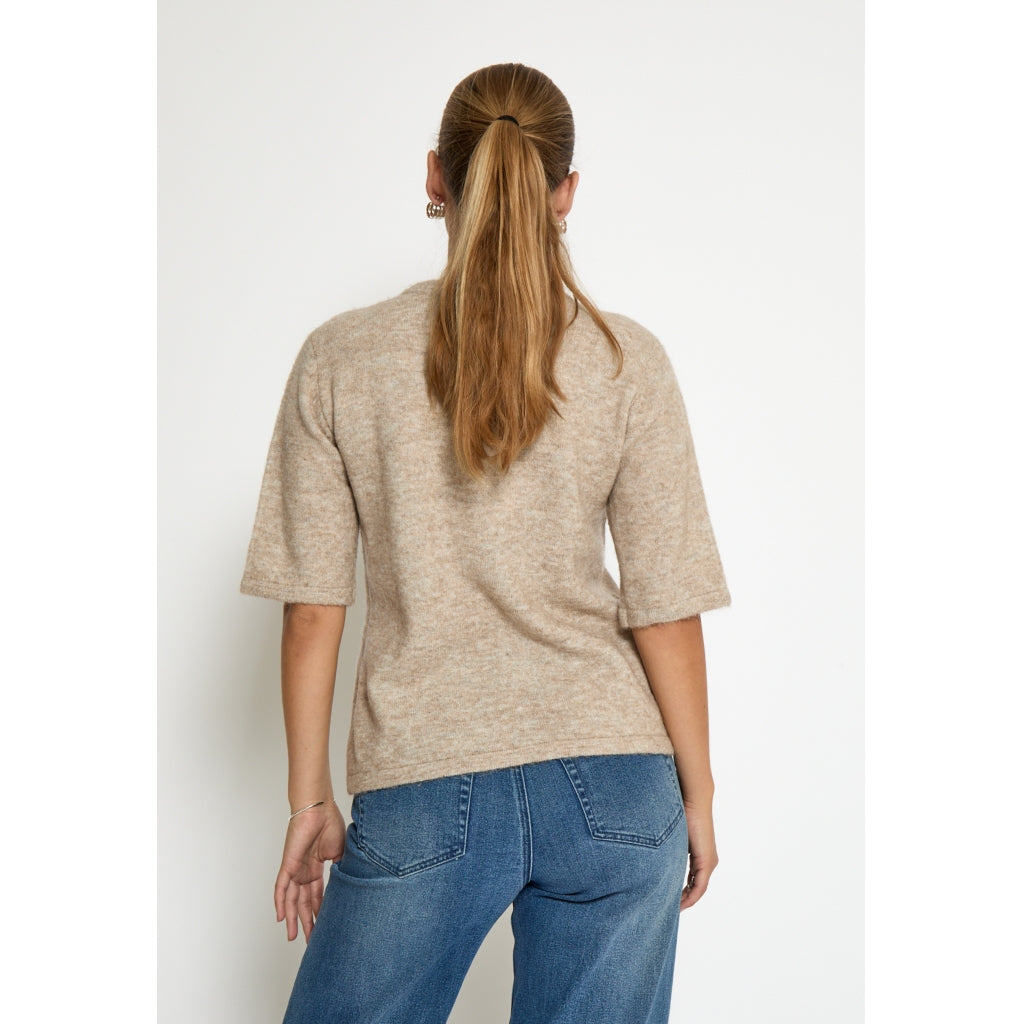 Minus MSAurelia Knit T-Shirt Pullover 331M String Melange
