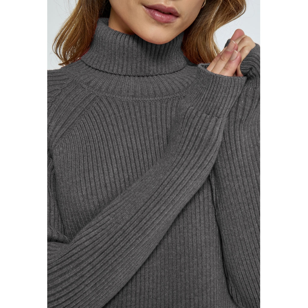 Minus MSAva Knit Turtleneck Pullover 131 Light Grey