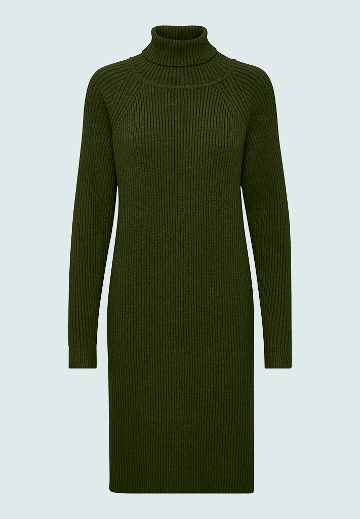 Minus MSAva Knit Turtleneck Dress Dress 3835 Rifle Green