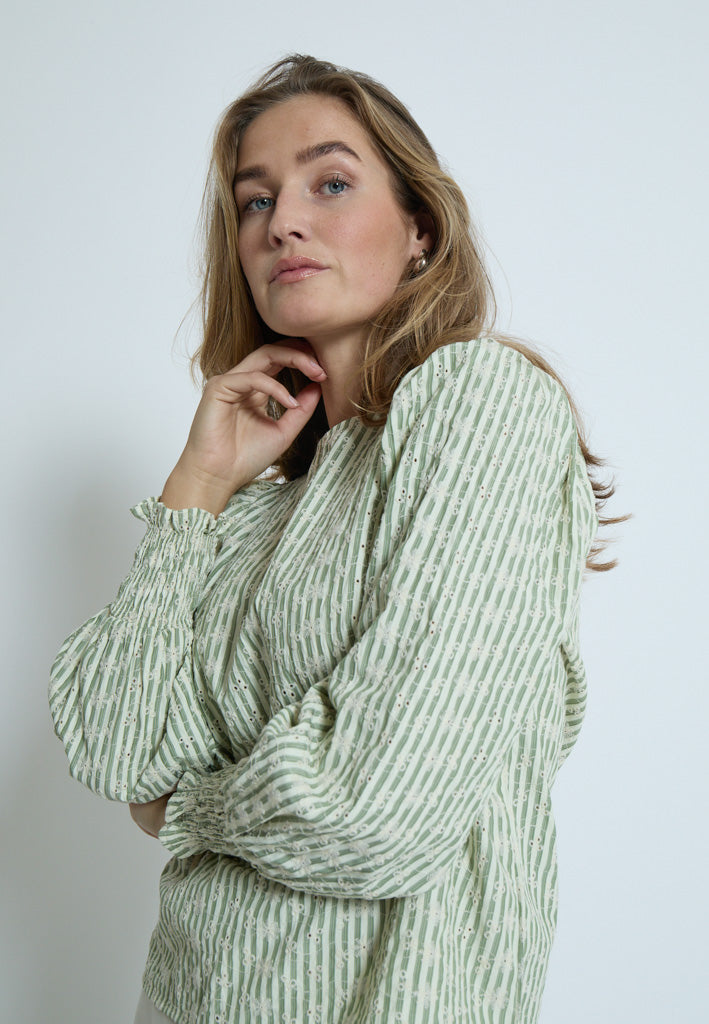 Minus MSBessima Blouse Blouse 3008 Reseda