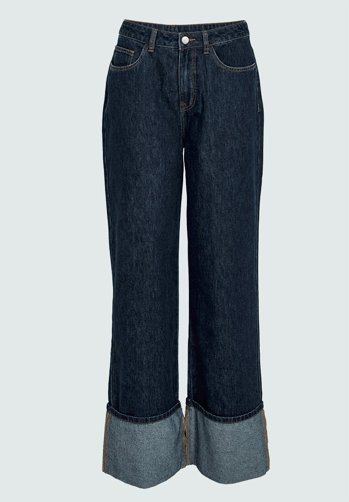 Minus MSBora Fold up Pant Pant 006 Dark Denim