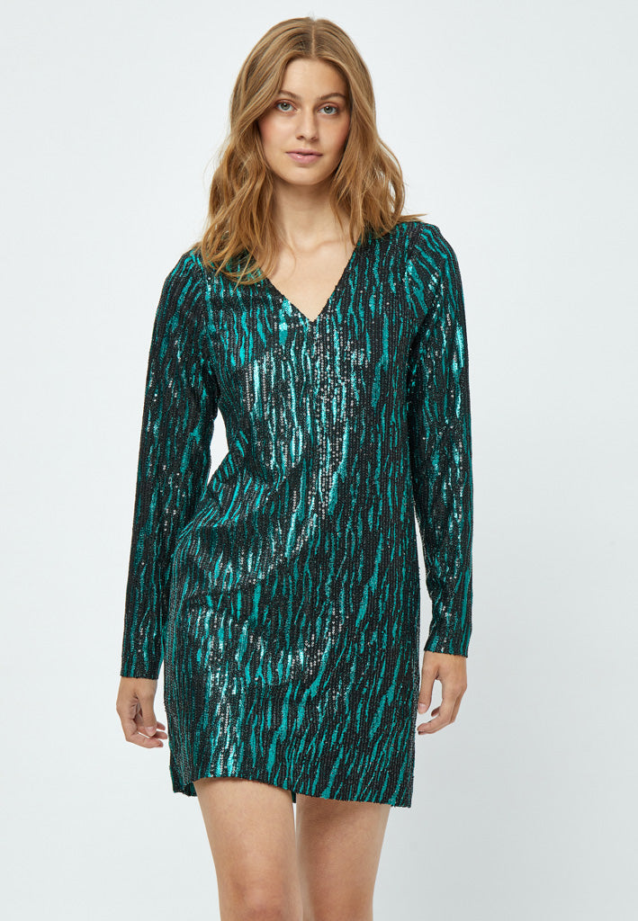 Minus MSCaia Glitter Dress Dress 3036 JADE GREEN