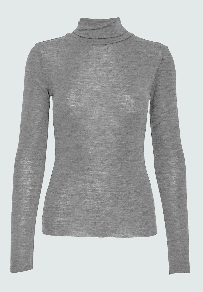 Minus MSCally Wool Top T-Shirt 112M Light Grey Melange