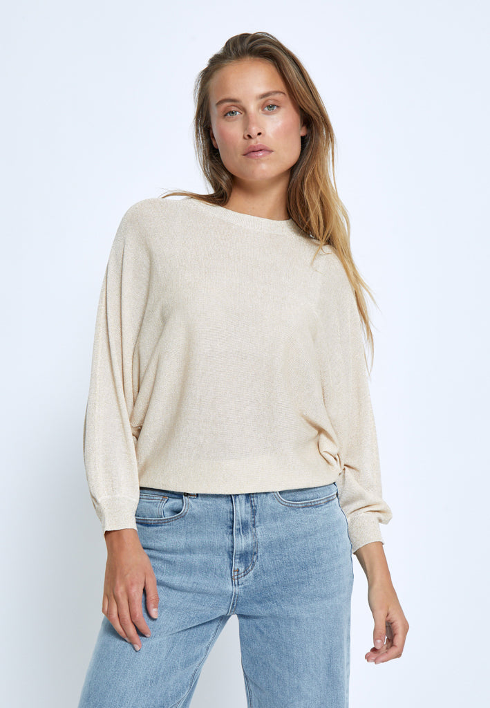 Minus MSCamelina Knit T-shirt Pullover 348MET Medal gold Metallic