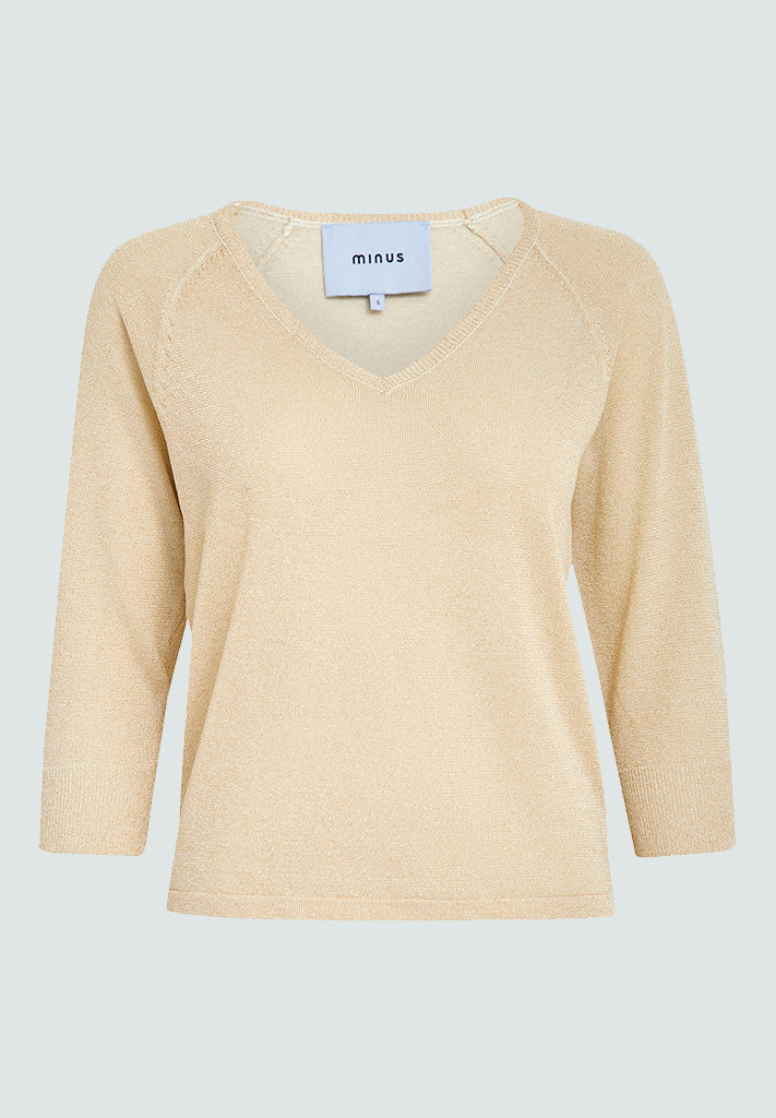 Minus MSCarlina Knit Pullover Pullover 348MET Medal gold Metallic