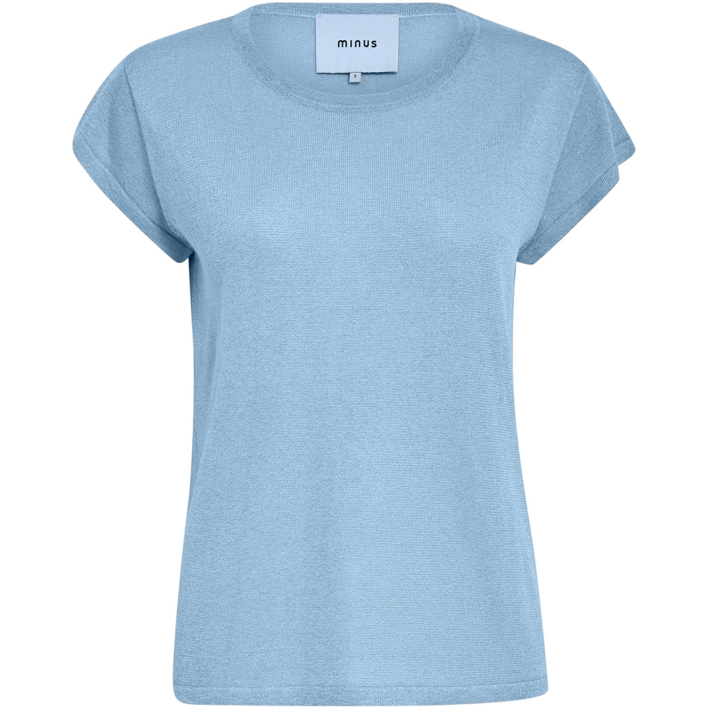 Minus MSCarlina Knit T-Shirt T-Shirt 2284MET Skyway Blue Metal.
