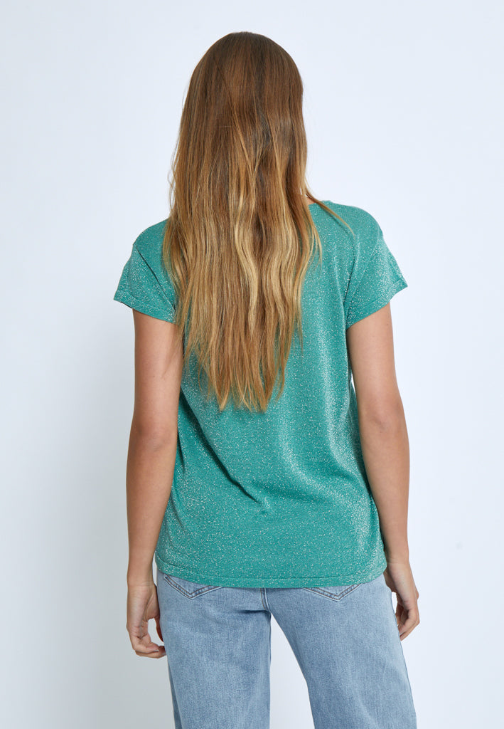 Minus MSCarlina Knit T-Shirt T-Shirt 5811MET Frosty Spruce Met.