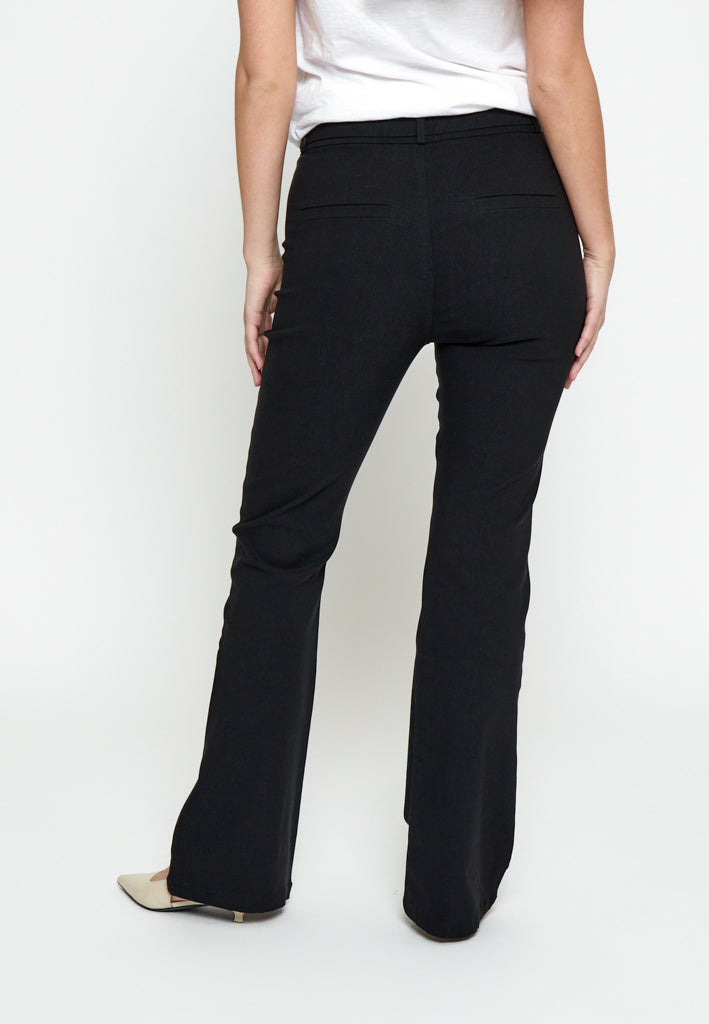 Minus MSCarma MW Flared Pants Pant 100 Black