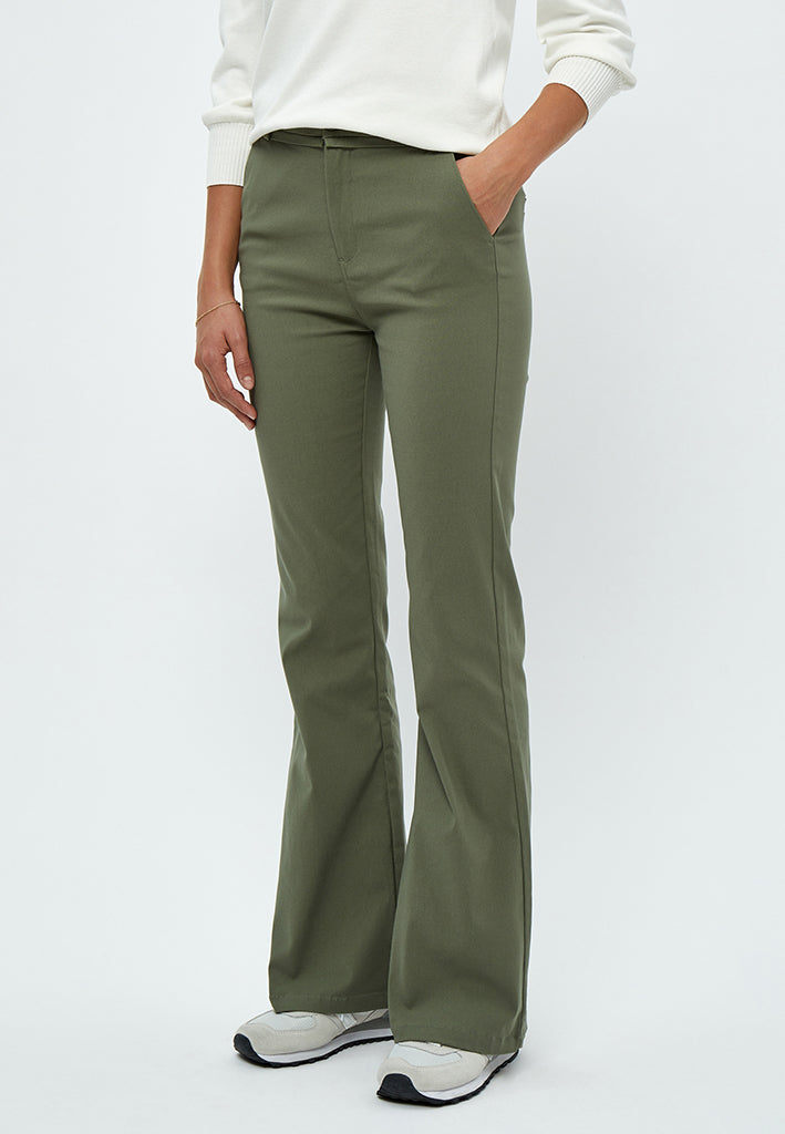Minus MSCarma MW Flared Pants Pant 478 Green Field