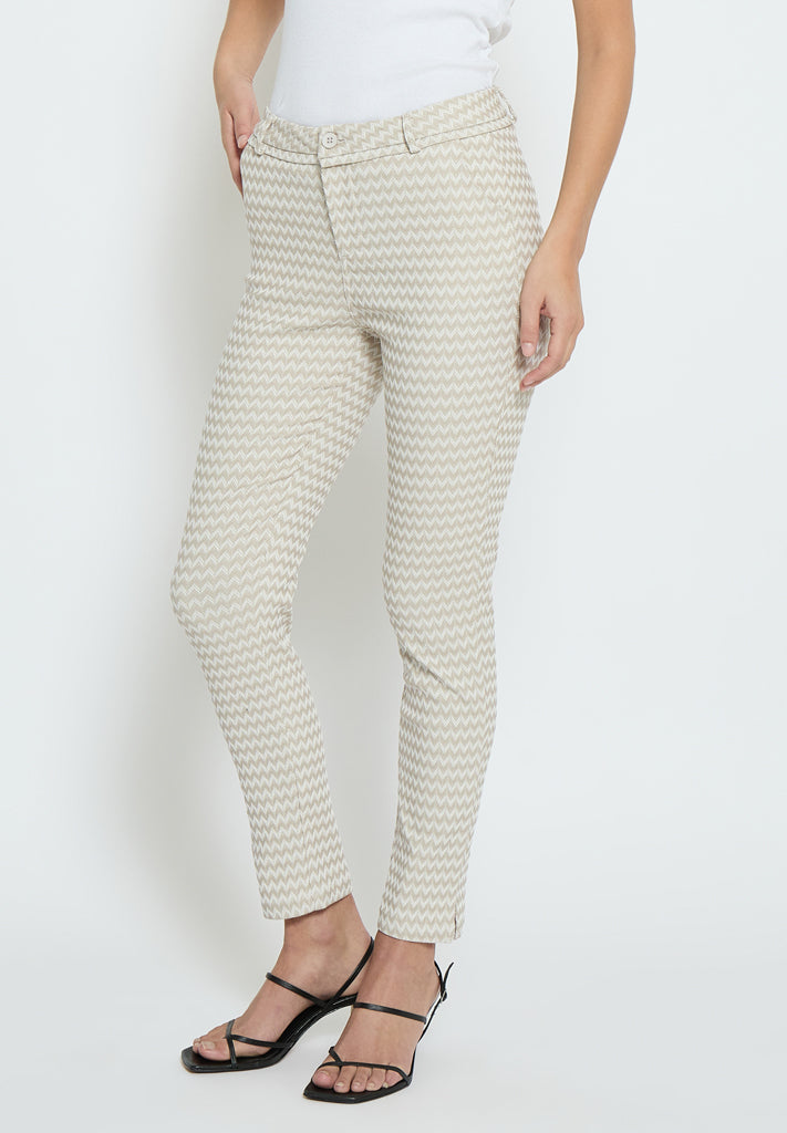 Minus MSCarma Striped 7/8 Pant Pant 0175S Light Birch Graphic ST