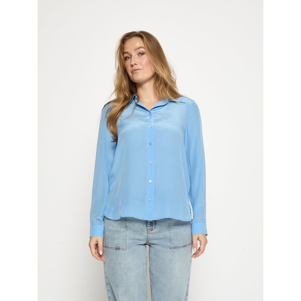 Minus MSCaty Silk Shirt Shirt 2284 Skyway Blue