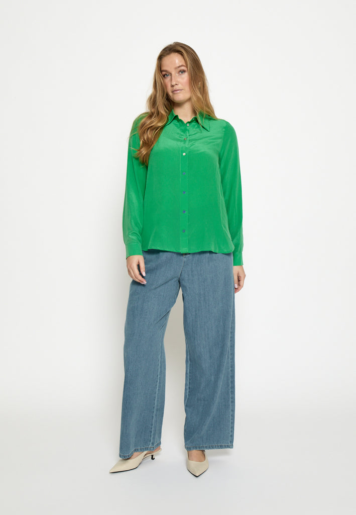 Minus MSCaty Silk Shirt Shirt 3032 Greenbriar