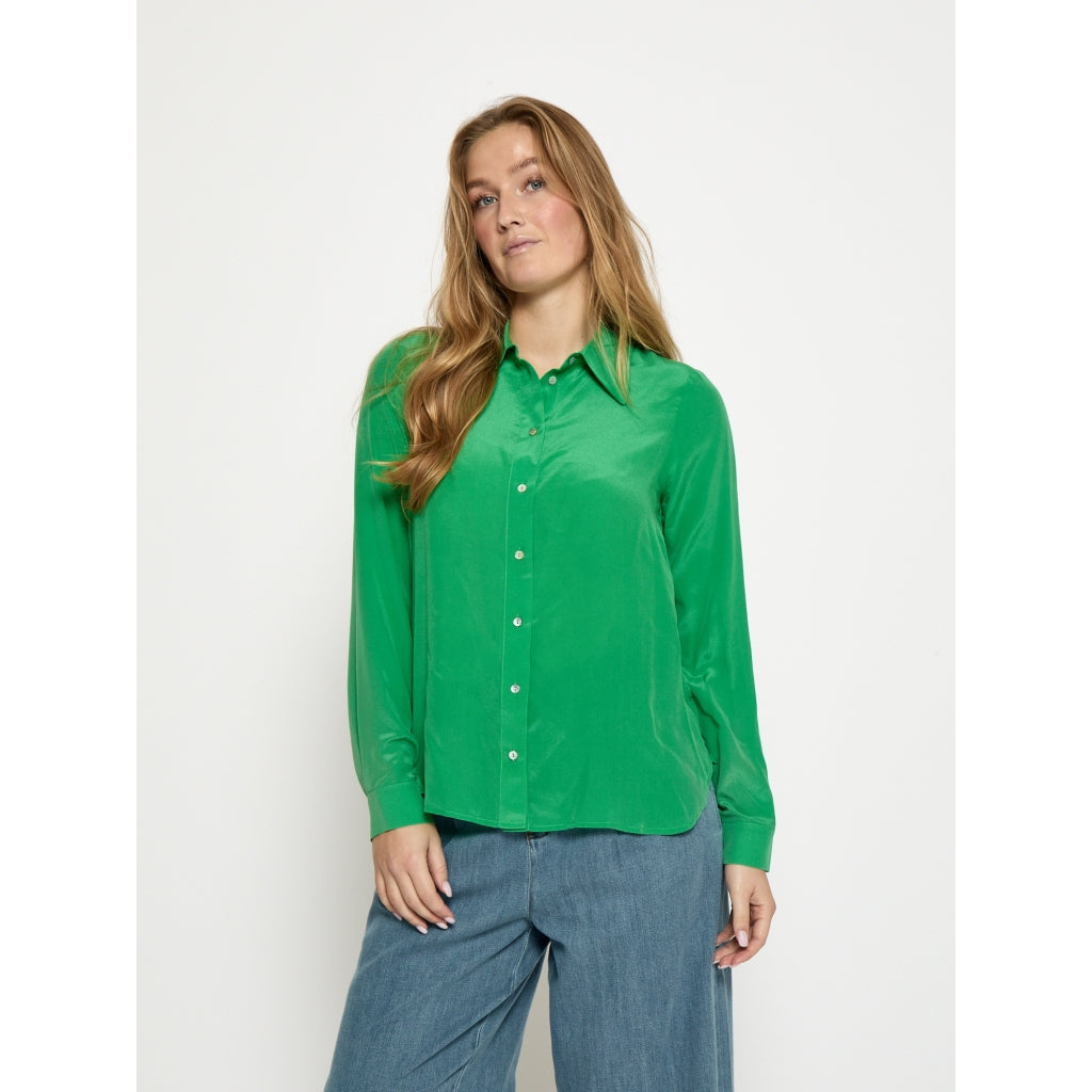 Minus MSCaty Silk Shirt Shirt 3032 Greenbriar